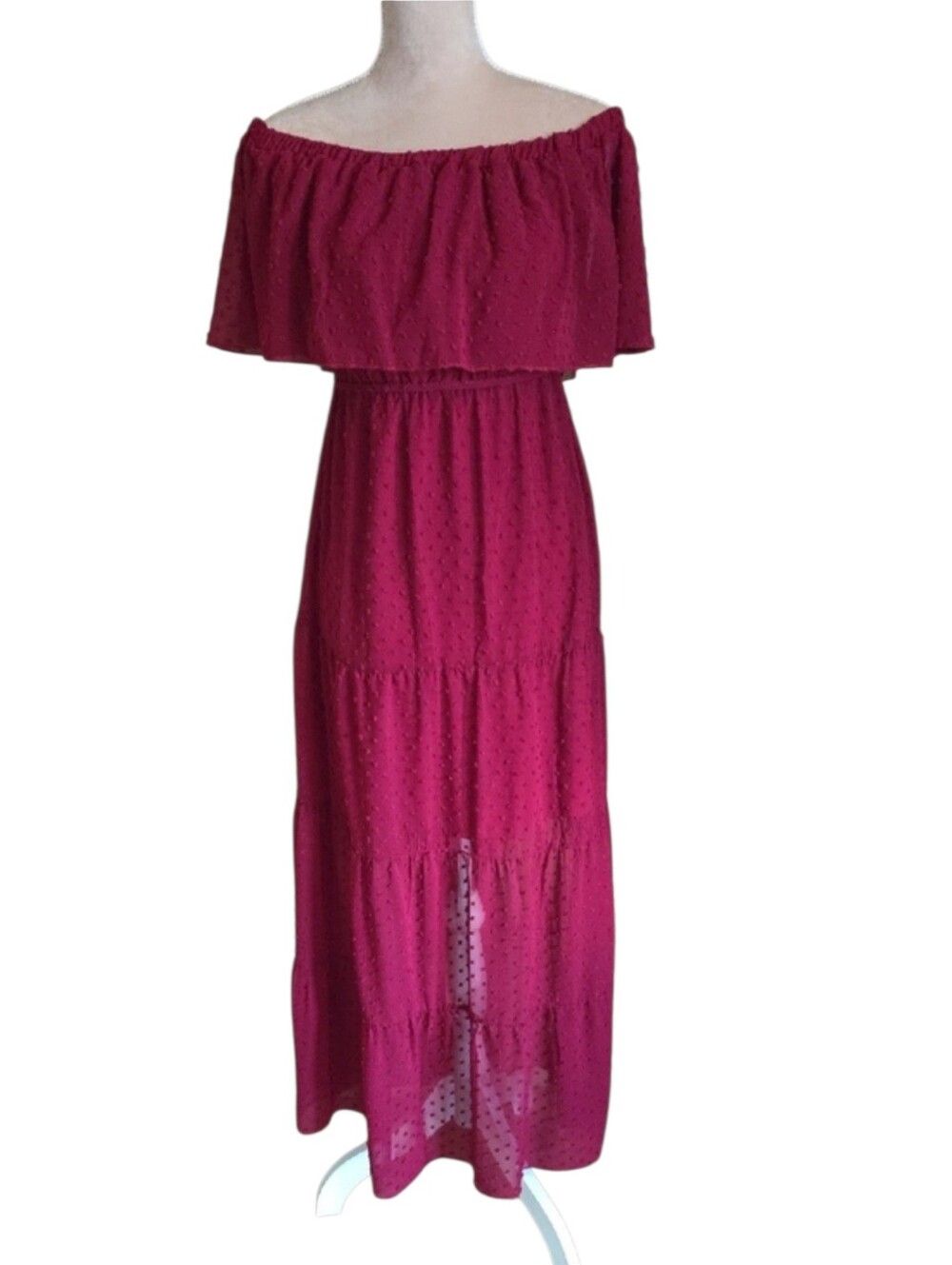 Burgandy Summer Maxi Dress